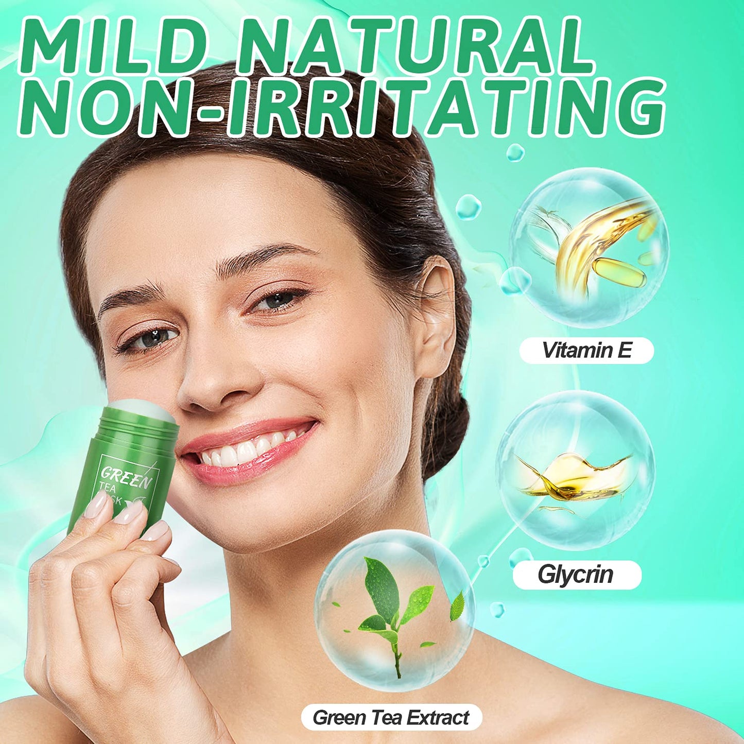 MASK AU THE VERT EN STICK Nettoyage Profond et Hydratation Équilibré
