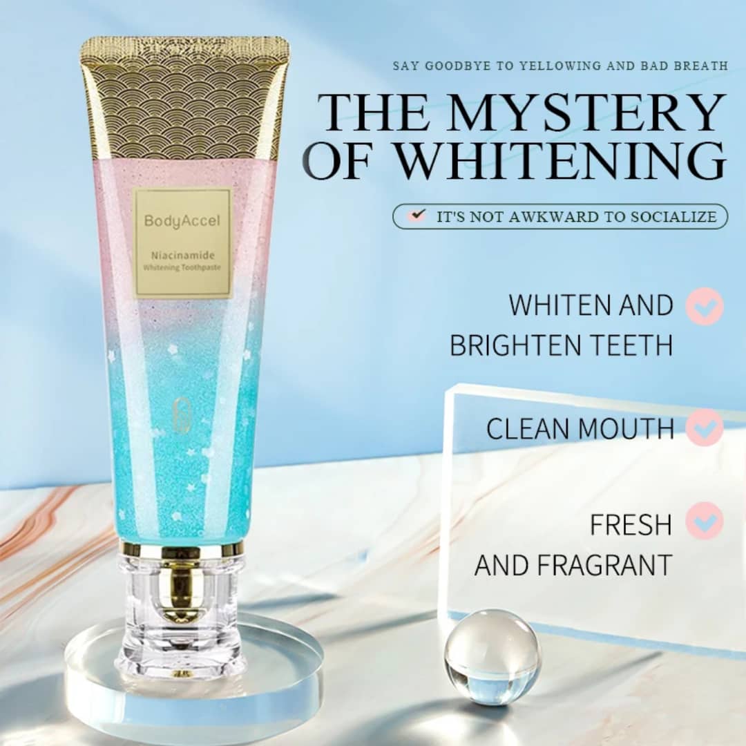 YECUCE DENTIFRICE BLANCHISSANT à la Niacinamide – Sourire Éclatant & Fraîcheur Mentholée