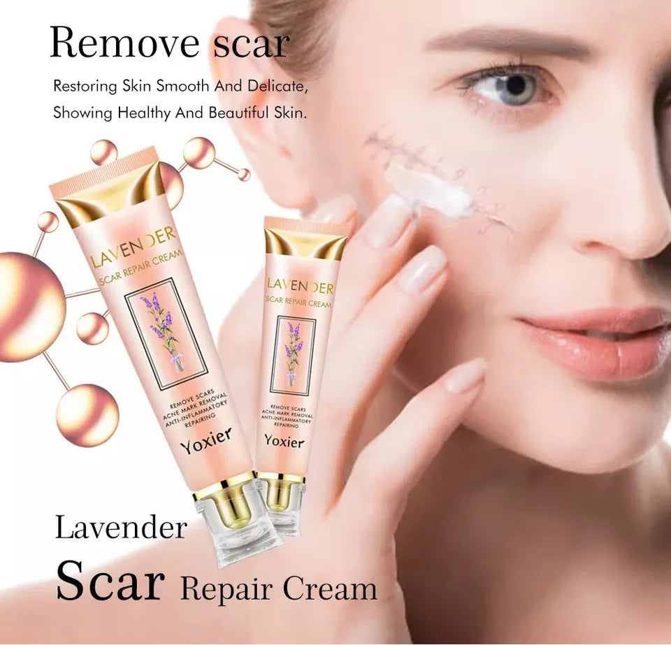 Crème Anti-Cicatrices Yoxier® à la Lavande – Répare, Apaise & Unifie la Peau